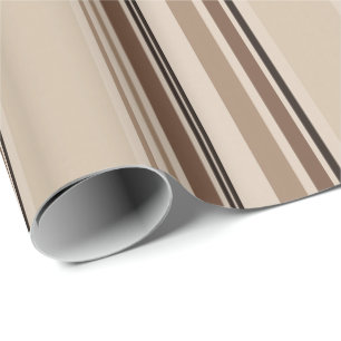 Papel De Regalo Lino de raya neutra masculina moderna