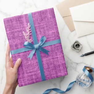Papel De Regalo Lino Morado Rosa Claro