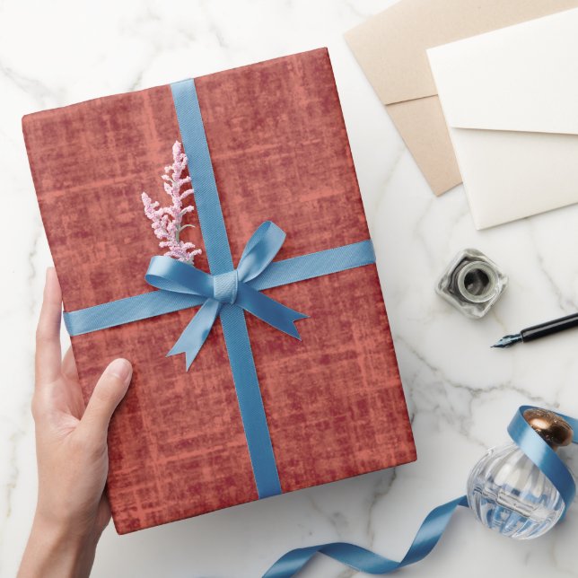 Papel De Regalo Lino Rojo (Regalar)