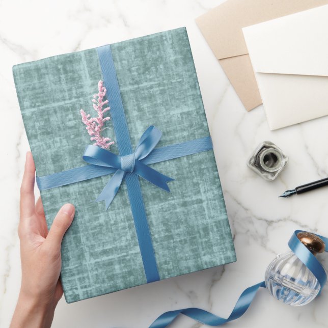 Papel De Regalo Lino Verde Pino (Regalar)
