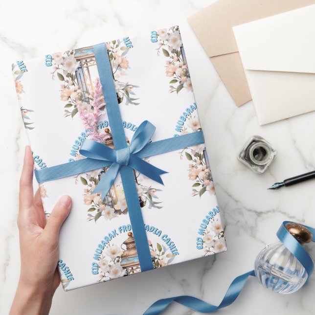 Papel De Regalo Linterna personalizada Eid Mubarak (Regalar)