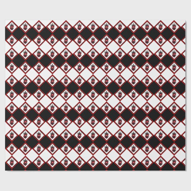 Papel de regalo Linternas góticas (Superficie plana)