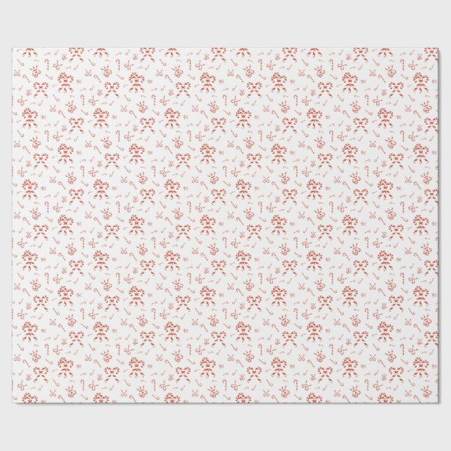 Papel De Regalo Lío de bastones de caramelo (Costura)