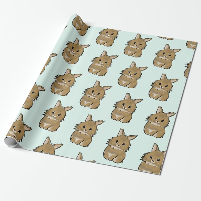 Papel De Regalo Lionhead bunny  (Desenrollado)