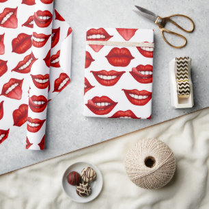 Papel De Regalo Lips Wrapping Paper