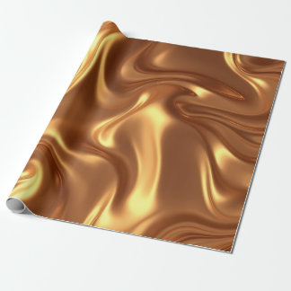Papel De Regalo Liquid Gold Silk Luxury Texture Wrapping Paper