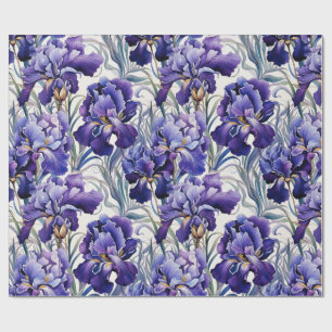 Papel De Regalo Lirio azul púrpura