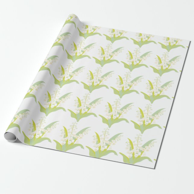 Papel De Regalo Lirio Del Valle (Desenrollado)