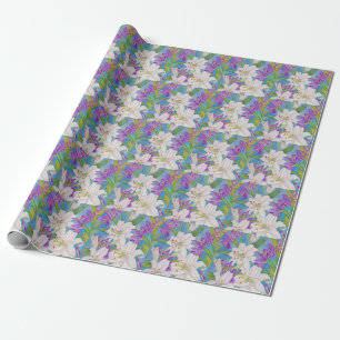 Papel De Regalo Lirios e iris