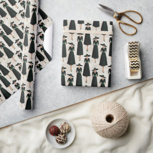 Papel De Regalo Little Black Dress Society Custom Esmeralda Accent
