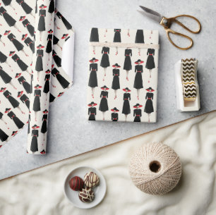 Papel De Regalo Little Black Dress Society Moda Arquitectónica P