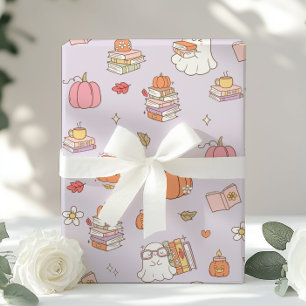 Papel De Regalo Little Boo Lilac Whimsical Books Baby Shower