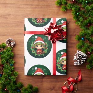 Papel De Regalo Little Boy Elf Xmas Magic