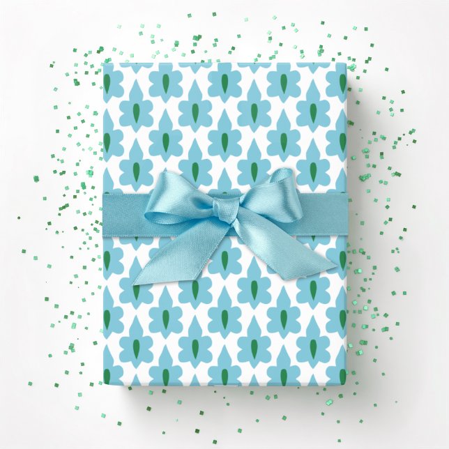 Papel De Regalo Little Leaf in Green and Aqua (Subido por el creador)