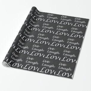Papel De Regalo Live Laugh Love