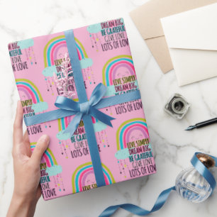 Papel De Regalo Live Simplam Dream Big Be Graying Give Love