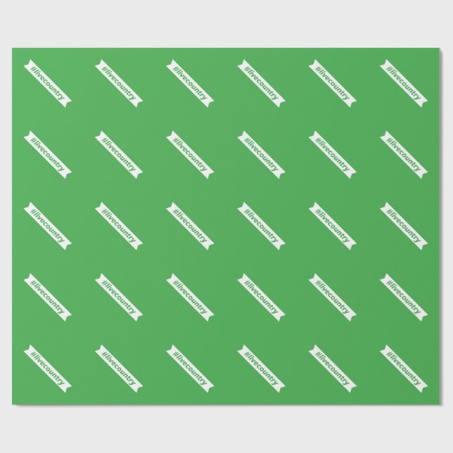 Papel De Regalo #LiveCountry (Superficie plana)