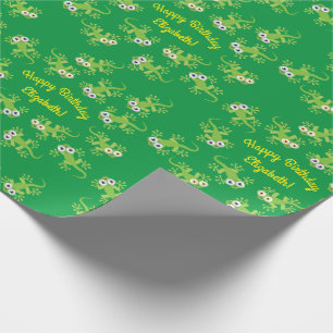 Papel De Regalo Lizard Birthday Party