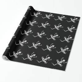 Papel De Regalo Lizard Skeleton