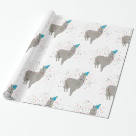 Papel De Regalo Llama de fiesta - Animales con Fiesta