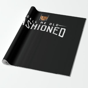 Papel De Regalo Llámame Whiskey de moda antigua