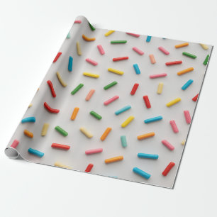 Papel De Regalo Llamarada de Arcoíris Patrón Colorido