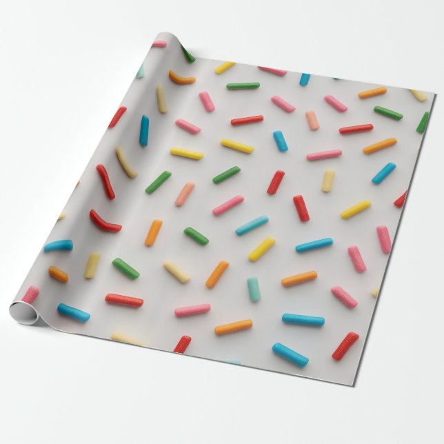 Papel De Regalo Llamarada de Arcoíris Patrón Colorido (Desenrollado)