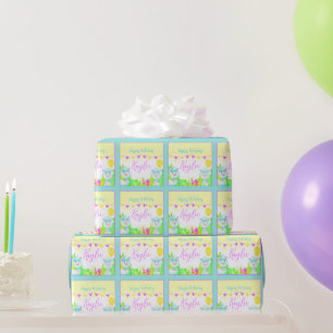 Papel De Regalo Llamas de fiesta cumpleaños infantil personalizado