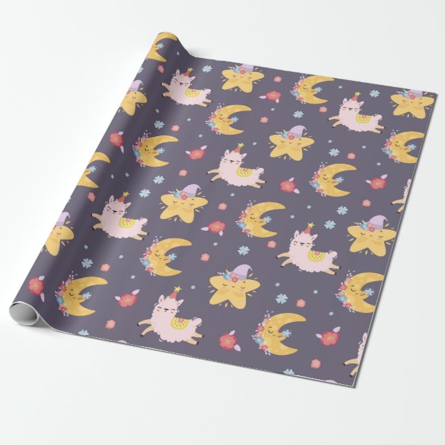 Papel De Regalo Llamas En El Cielo (Desenrollado)