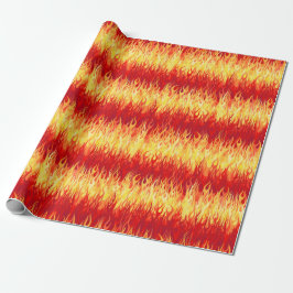 Papel De Regalo Llamas Rojas