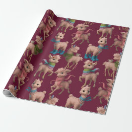 Papel De Regalo Llamas rosadas con estilo