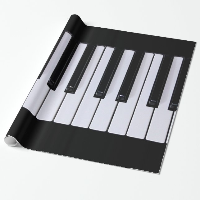 Papel De Regalo Llaves clásicas del piano (Desenrollado)