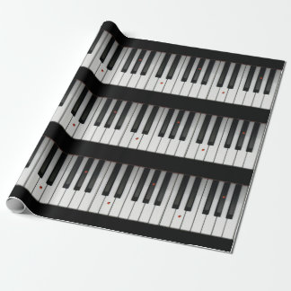 Papel De Regalo Llaves del piano con las mariquitas