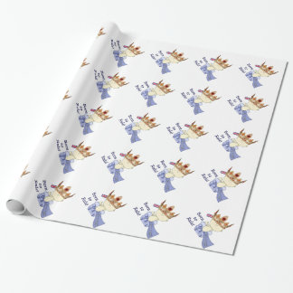Papel De Regalo Llevado al muchacho del Regla-Bebé con la