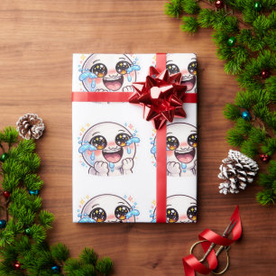 Papel De Regalo Llorando de alegría Kawaii lindo