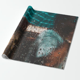 Papel De Regalo Lluvia agua húmeda naturaleza de la ventana de got