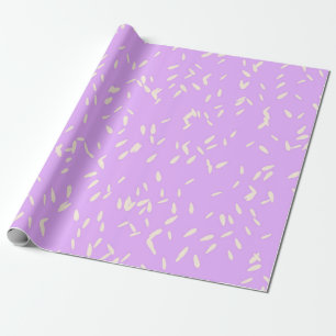 Papel De Regalo Lluvia de Pétalos Pálidos Amarillos Dibujados a Ma