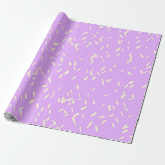 Papel De Regalo Lluvia de Pétalos Pálidos Amarillos Dibujados a Ma