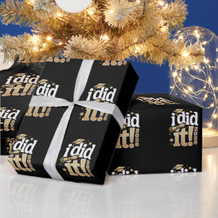 Papel De Regalo Lo Hice Graduación 2026 26 Graduado Familia Orgull