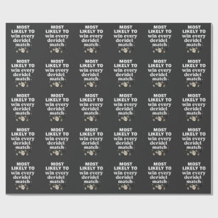 Papel De Regalo Lo más probable es que gane todos los Dreidel Matc