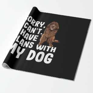 Papel De Regalo Lo Siento, No Puedo Tener Planes Con Mi Perro De T