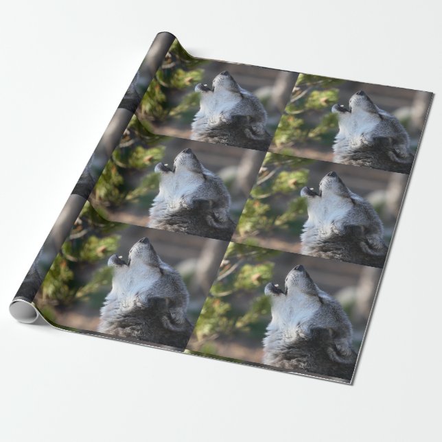 Papel De Regalo lobo (Desenrollado)