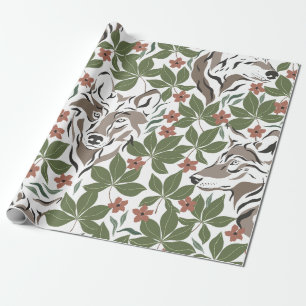 Papel De Regalo Lobo de animales de Woodland