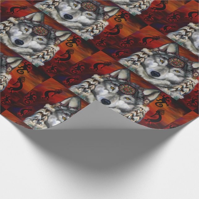 PAPEL DE REGALO LOBO GRIS (Esquina)