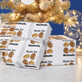 Papel De Regalo Locos por las nueces de macadamia divertido