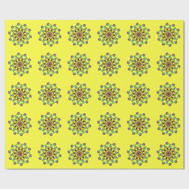 Papel De Regalo locura de hongos (Superficie plana)