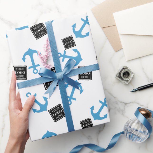 Papel De Regalo Logo de Blue Anchor & Bote Business (Regalar)