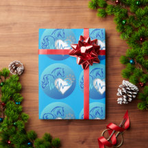 Papel de regalo logo de invierno