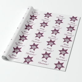 Papel De Regalo Logo del Personalizado florista Feliz Navidad Mora
