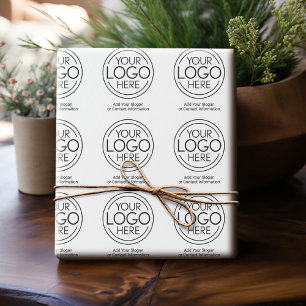 Papel De Regalo Logotipo comercial básico de Office con informació